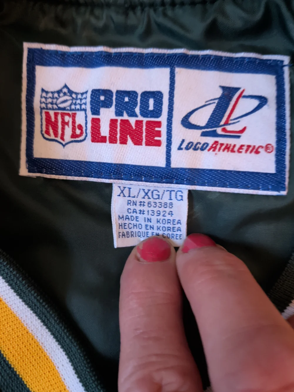 Men's Vintage Pro Line Green Bay Packers Pullover Windbreaker XL